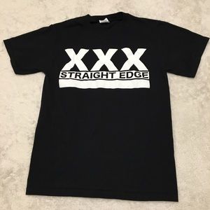 Straight Edge XXX tee—Drug Free/Alcohol Free Small